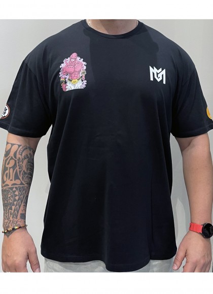 CAMISETA NEW OVERSIZE WHITE MAJIN BOO DRAGON BALL DE MR GYM - FITNESSSTORE.ES
