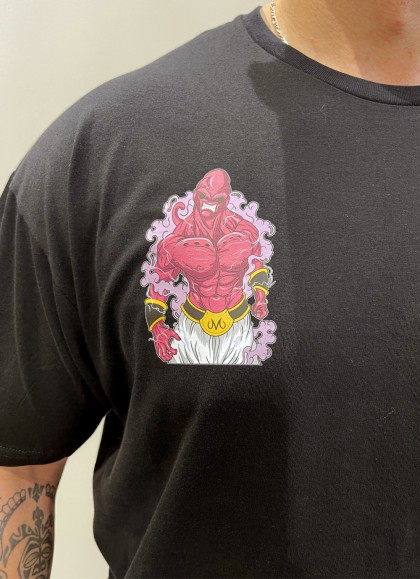 CAMISETA NEW OVERSIZE WHITE MAJIN BOO DRAGON BALL DE MR GYM - FITNESSSTORE.ES