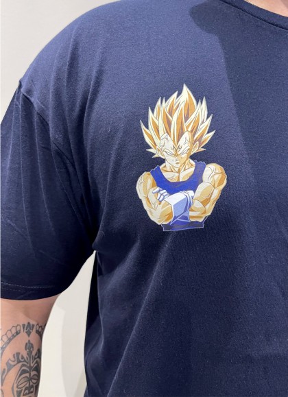 CAMISETA NEW OVERSIZE WHITE VEGETA DRAGON BALL DE MR GYM - FITNESSSTORE.ES