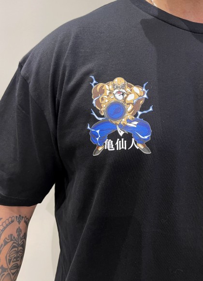 CAMISETA NEW OVERSIZE YELLOW MAESTRO ROSHI DRAGON BALL DE MR GYM - FITNESSSTORE.ES