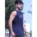 CAMISETA TANKTOP BLUE NEW ROUND LOGO