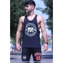 CAMISETA DE TIRANTES URBAN BLACK NEW ROUND LOGO