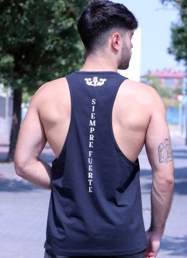 CAMISETA DE TIRANTES URBAN BLACK NEW ROUND LOGO 2