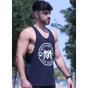 CAMISETA DE TIRANTES URBAN BLACK NEW ROUND LOGO
