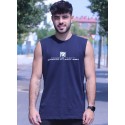 CAMISETA TANKTOP BLUE NEW ROUND LOGO