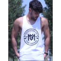 CAMISETA DE TIRANTES URBAN WHITE NEW ROUND LOGO