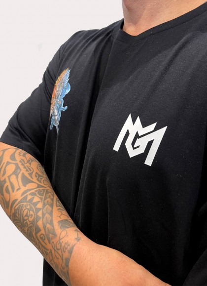 CAMISETA NEW OVERSIZE BLACK GOTEN DE DRAGON BALL DE MR GYM - FITNESSSTORE.ES