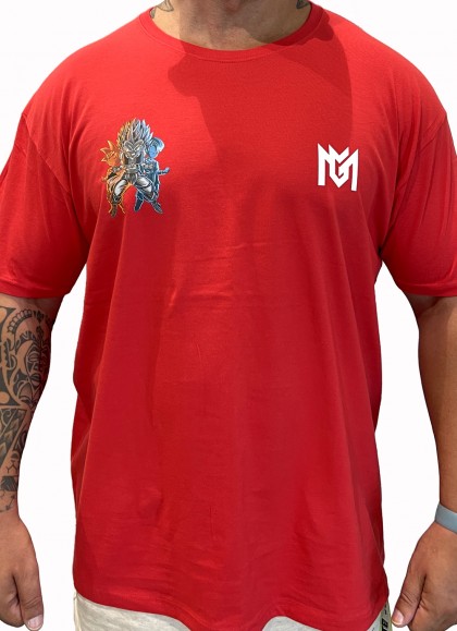 CAMISETA NEW OVERSIZE RED GOTEN DE DRAGON BALL DE MR GYM - FITNESSSTORE.ES