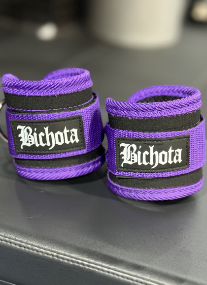 TOBILLERAS PARA POLEA PURPLE DE BICHOTA- Fitnessstore