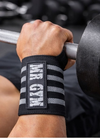MUÑEQUERAS POWER GREY DE MRGYM - Fitnessstore