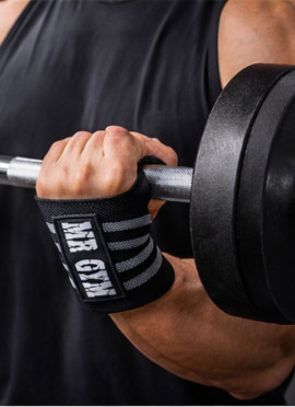 MUÑEQUERAS POWER GREY DE MRGYM - Fitnessstore 2