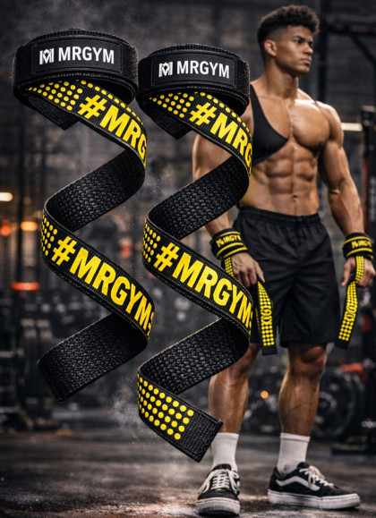 STRAPS REFORZADOS CON ANTIDESLISANTES YELLOW DE MR GYM - Fitnessstore