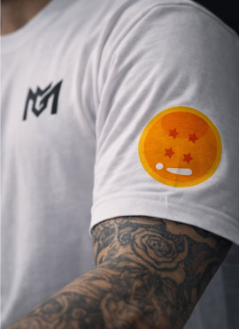 CAMISETA NEW OVERSIZE WHITE GOTEN DE DRAGON BALL DE MR GYM - FITNESSSTORE.ES 2