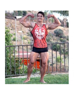 CAMISETA SKULL FACTORY RED 2