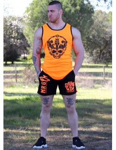 CAMISETA WAFER NARANJA NEON - FITNESSSTORE 2