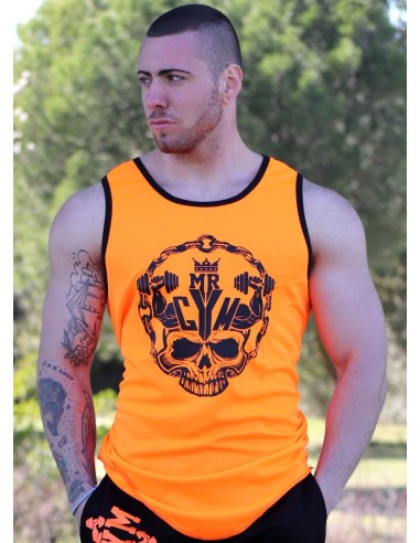 CAMISETA WAFER NARANJA NEON - FITNESSSTORE