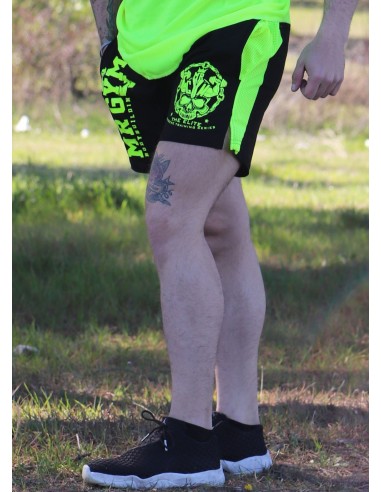 PANTALON CORTO AMARILLO NEON