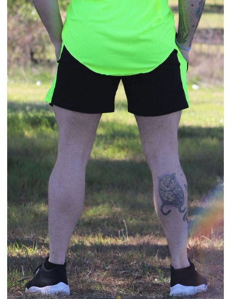 PANTALON CORTO AMARILLO NEON