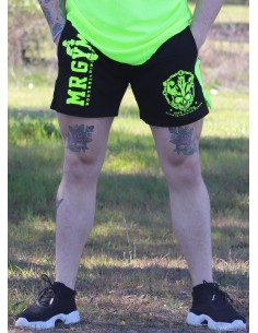 PANTALON CORTO AMARILLO NEON 2