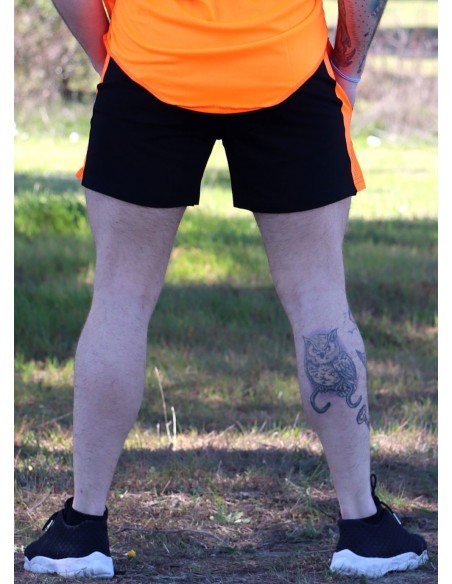 PANTALON CORTO NARANJA - FITNESSSTORE