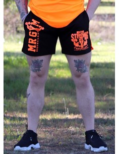 PANTALON CORTO NARANJA - FITNESSSTORE