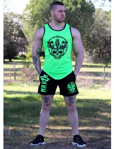 PANTALON CORTO VERDE NEON - FITNESSSTORE 2