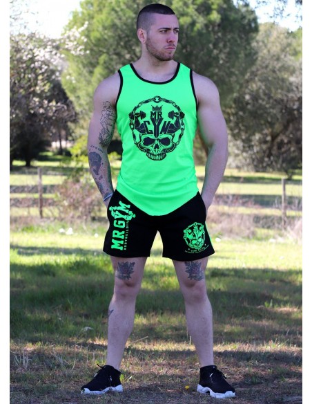 PANTALON CORTO VERDE NEON - FITNESSSTORE