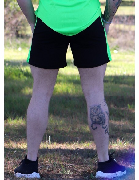 PANTALON CORTO VERDE NEON - FITNESSSTORE