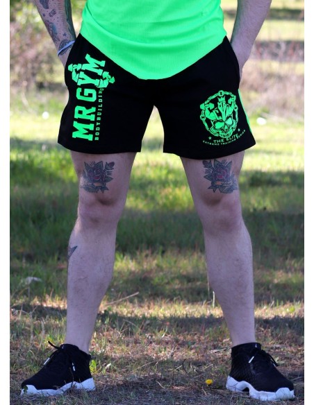 PANTALON CORTO VERDE NEON - FITNESSSTORE