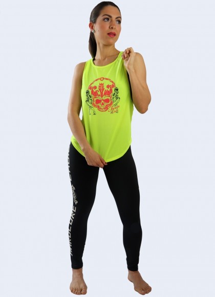 CAMISETA WAFER FEM AMARILLO NEON - Fitnessstore
