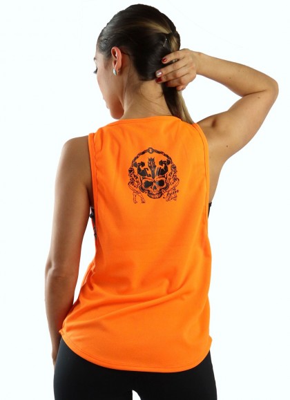 CAMISETA WAFER NARANJA NEON - Fitnessstore