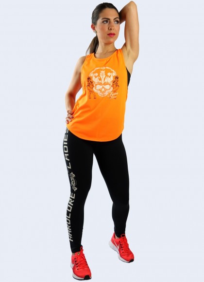 CAMISETA WAFER NARANJA NEON - Fitnessstore