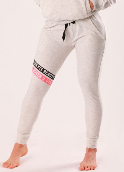 PANTALON LYCRADO GRIS GYM LINE - Fitnessstore