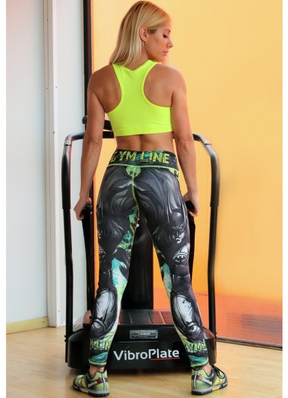 TOP PRINT ESCOTE YELLOW - Fitnessstore